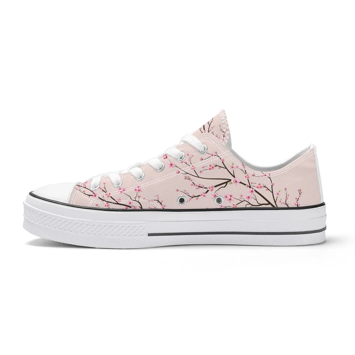 Rose Sakura Classic Low Top Canvas Shoes