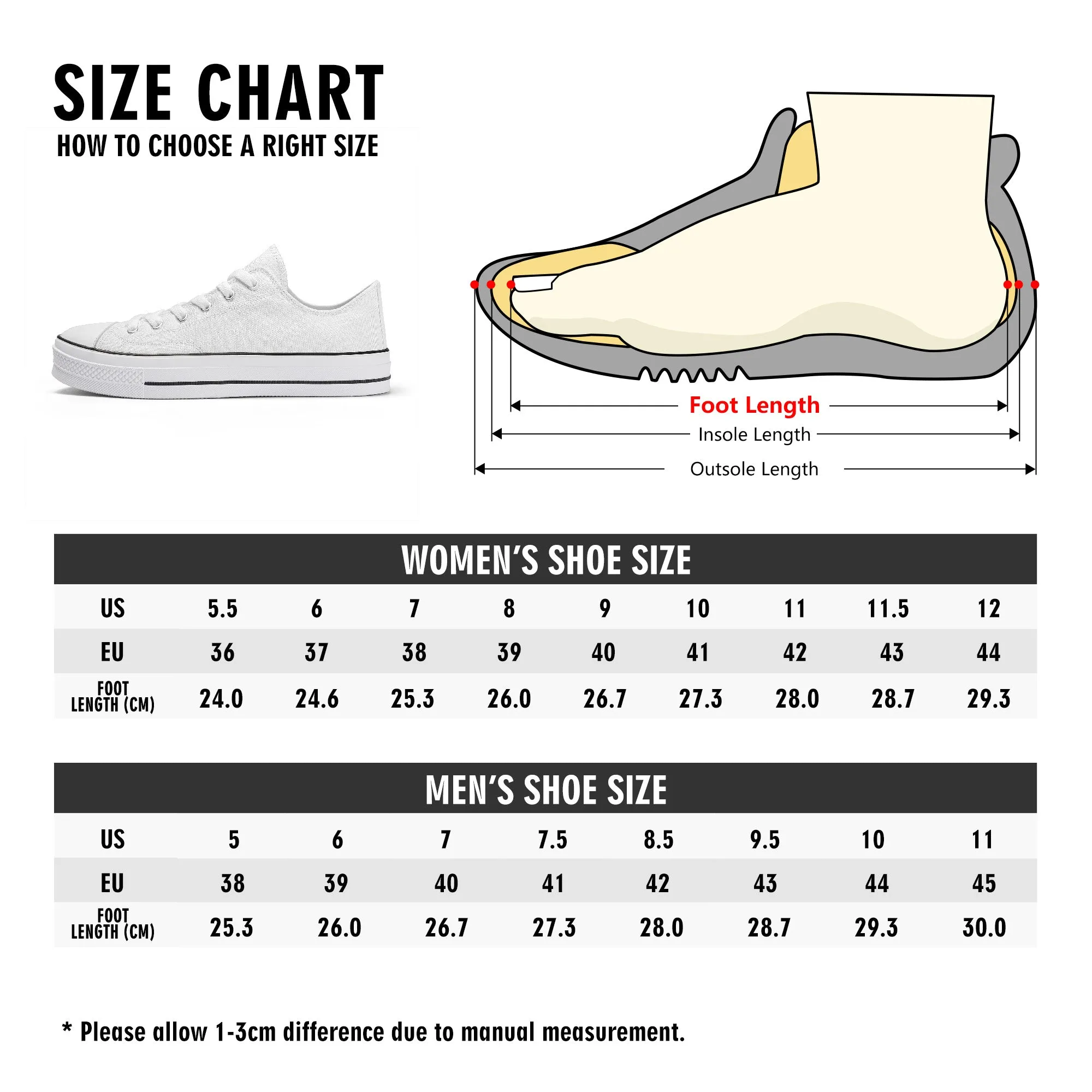 Rose Sakura Classic Low Top Canvas Shoes