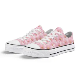 Sakura in Bloom Low Top Canvas Shoes
