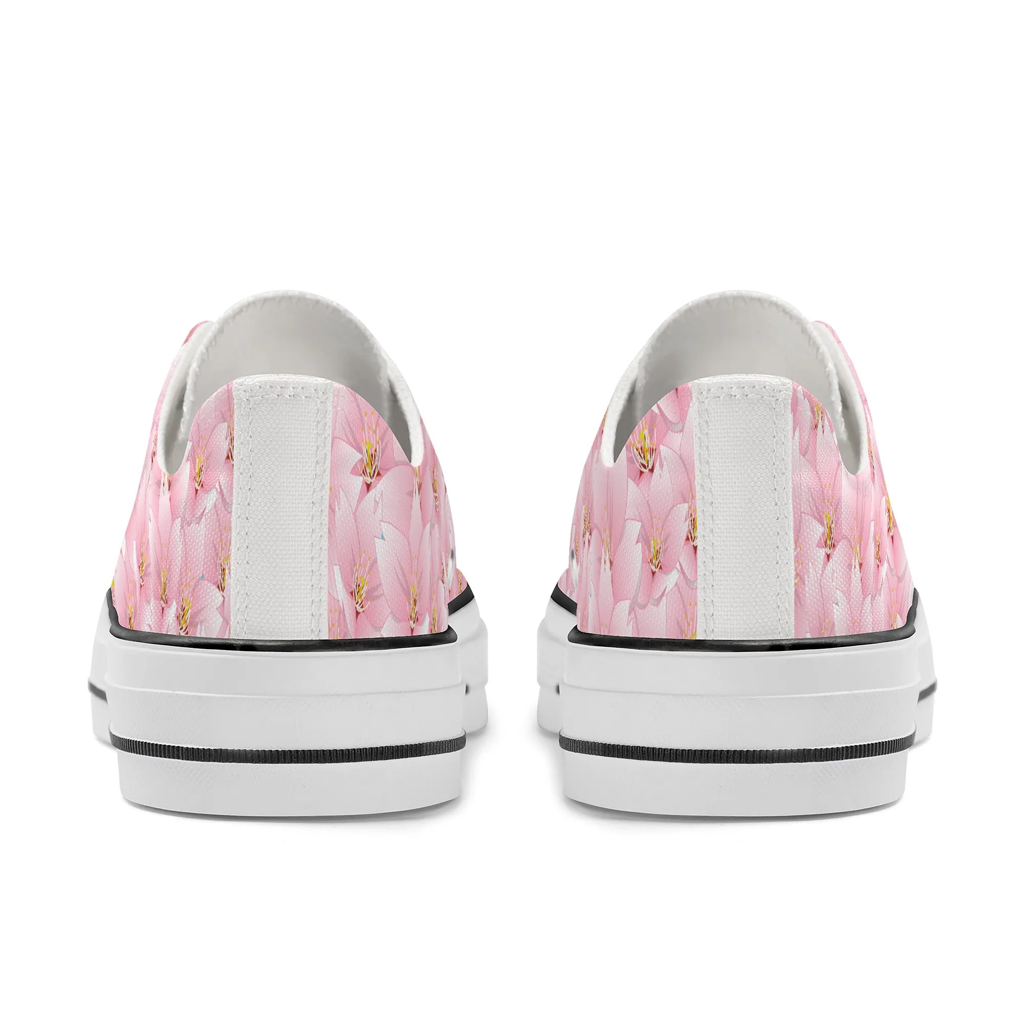 Sakura in Bloom Low Top Canvas Shoes
