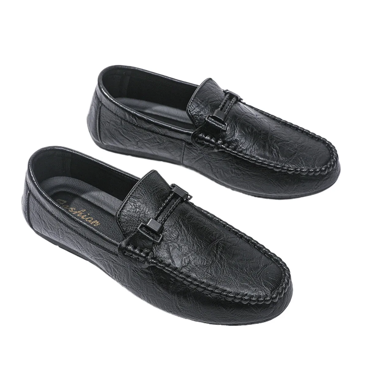 Shoes Men's One Pedal Doudou Loafers Casual Dress British Breathable Men's Color Soft Bottom Trend Driving
