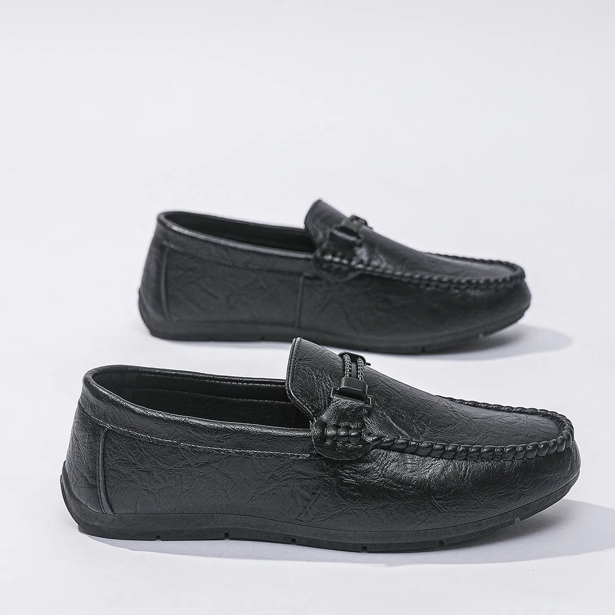 Shoes Men's One Pedal Doudou Loafers Casual Dress British Breathable Men's Color Soft Bottom Trend Driving
