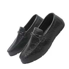 Soft-soled business men's shoes single shoes men's one-pedal Doudou loafers round head flat bottom spring trend low-top 2024