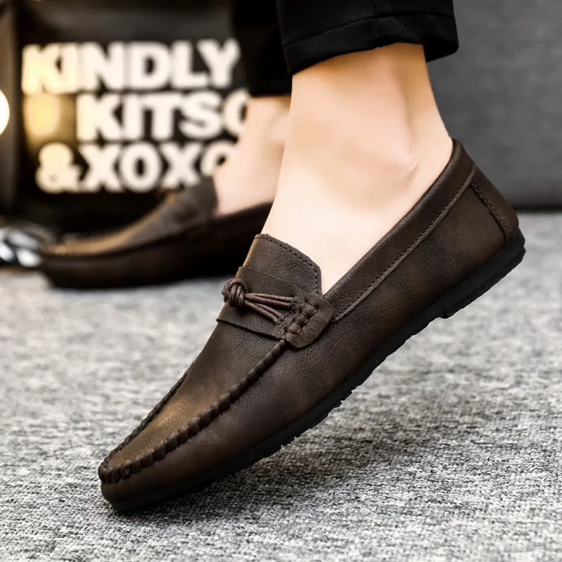 Spirit guy breathable non-slip loafer Doudou shoes to work British style soft sole casual pedal new men's shoes