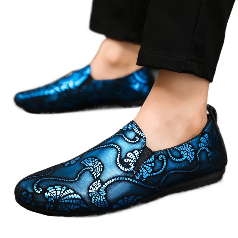 Spring and autumn social guy casual shoes trendy shoes Doudou shoes men lazy shoes cover feet and pedal men's shoes cross-border