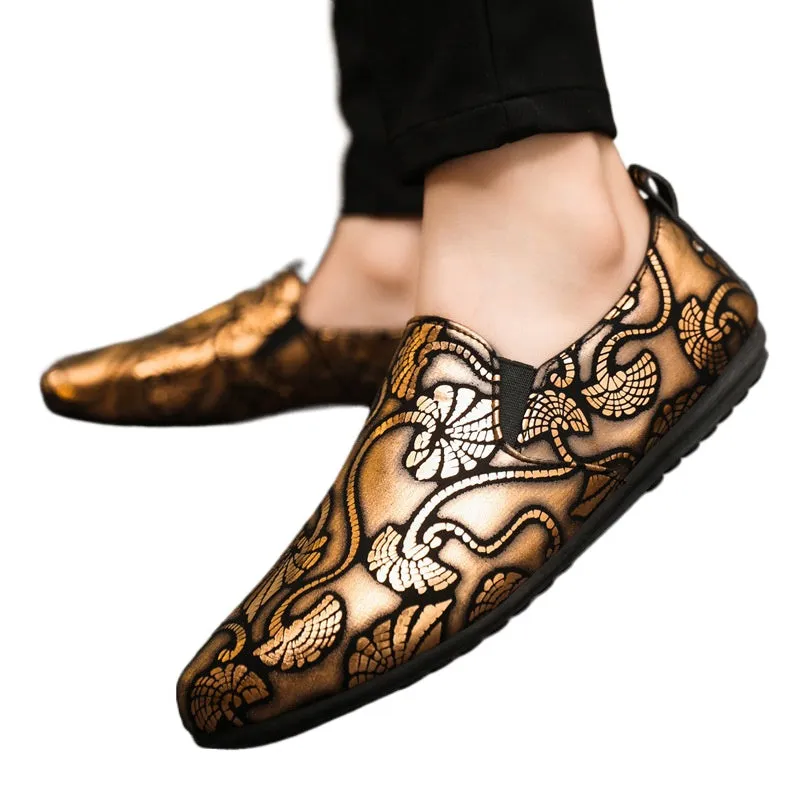 Spring and autumn social guy casual shoes trendy shoes Doudou shoes men lazy shoes cover feet and pedal men's shoes cross-border