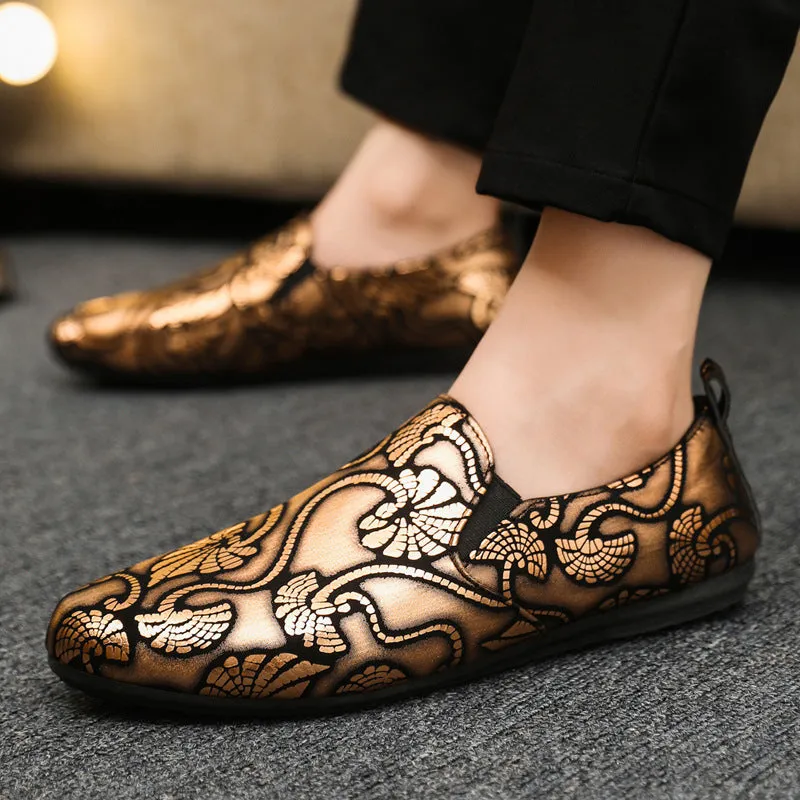 Spring and autumn social guy casual shoes trendy shoes Doudou shoes men lazy shoes cover feet and pedal men's shoes cross-border