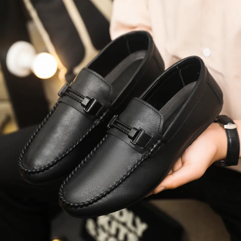 Spring and summer casual shoes trendy shoes men's foot-fitting Doudou shoes men's lazy shoes foot-fitting trend one-pedal men's shoes cloth shoes