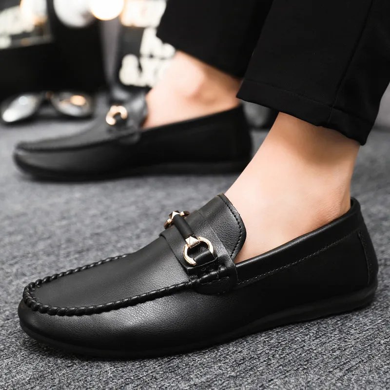 Spring and summer casual shoes trendy shoes men's foot-fitting Doudou shoes men's lazy shoes foot-fitting trend one-pedal men's shoes cloth shoes