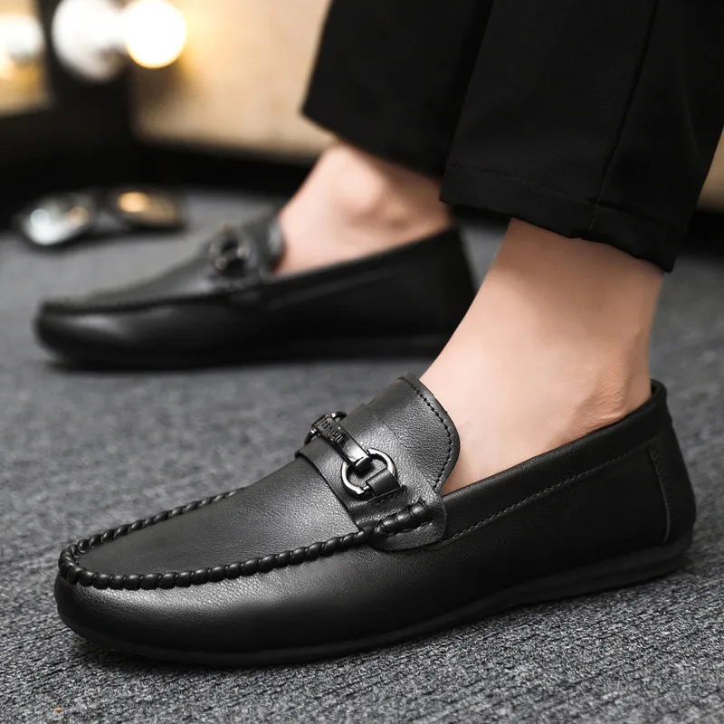 Spring and summer casual shoes trendy shoes men's foot-fitting Doudou shoes men's lazy shoes foot-fitting trend one-pedal men's shoes cloth shoes
