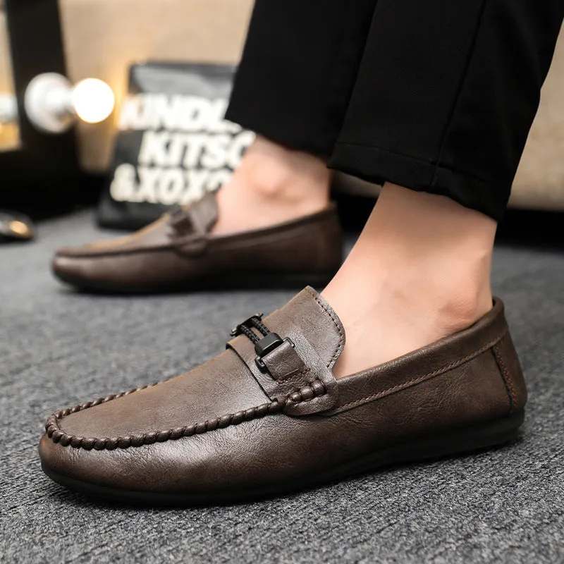 Spring and summer casual shoes trendy shoes men's foot-fitting Doudou shoes men's lazy shoes foot-fitting trend one-pedal men's shoes cloth shoes