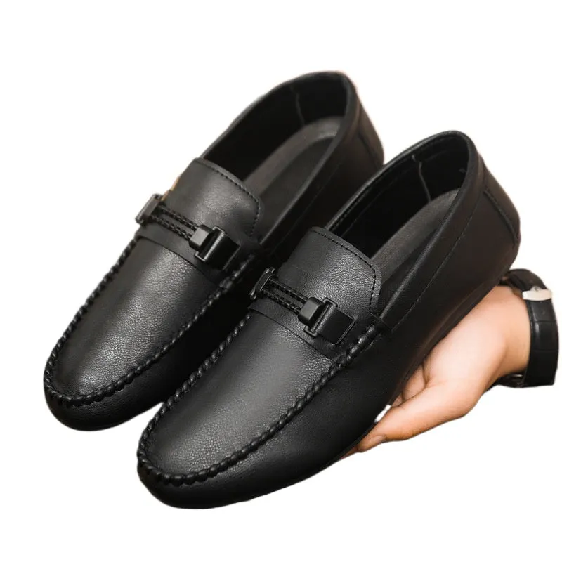 Spring and summer casual shoes trendy shoes men's foot-fitting Doudou shoes men's lazy shoes foot-fitting trend one-pedal men's shoes cloth shoes