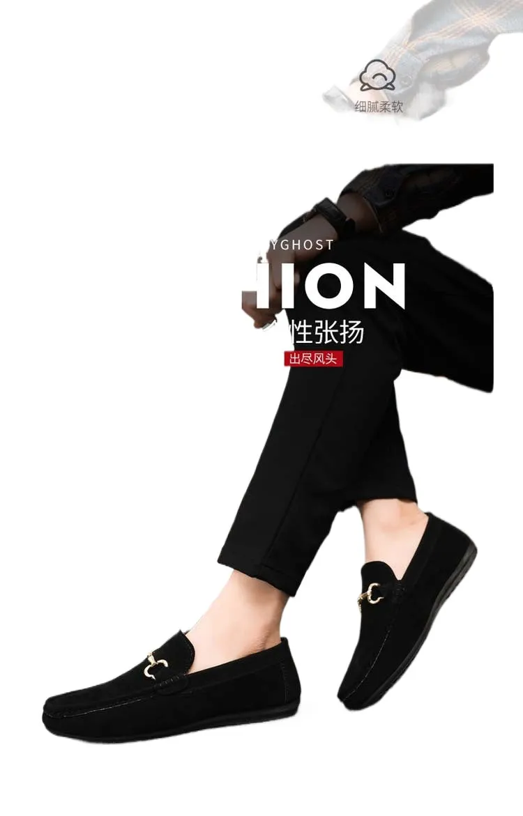 Spring and summer Doudou shoes men's casual shoes cloth shoes lazy shoes driving breathable one pedal men's shoes foreign trade large size 4546