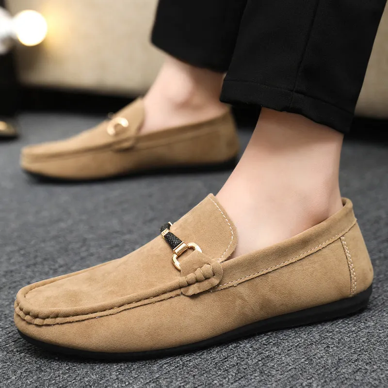 Spring and summer Doudou shoes men's casual shoes trendy shoes cloth shoes lazy shoes breathable one pedal men's shoes foreign trade large size 4546