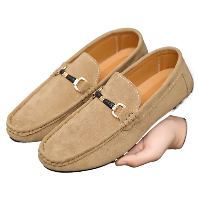 Spring and summer Doudou shoes men's casual shoes trendy shoes cloth shoes lazy shoes breathable one pedal men's shoes foreign trade large size 4546