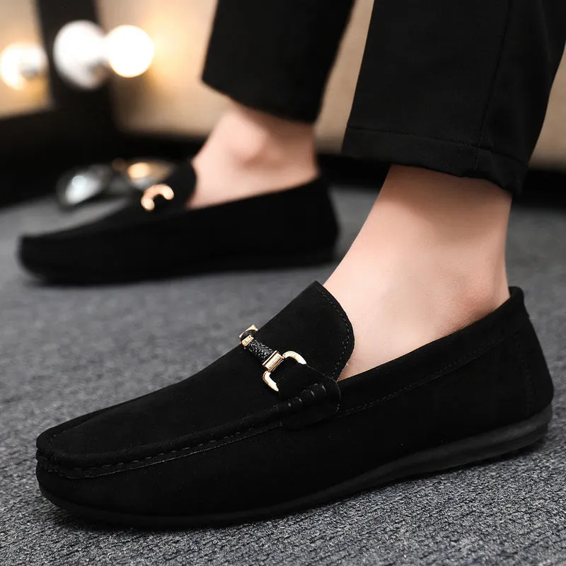 Spring and summer Doudou shoes men's casual shoes trendy shoes cloth shoes lazy shoes breathable one pedal men's shoes foreign trade large size 4546