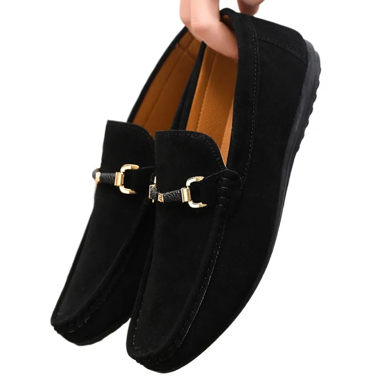 Spring and summer Doudou shoes men's casual shoes trendy shoes cloth shoes lazy shoes breathable one pedal men's shoes foreign trade large size 4546