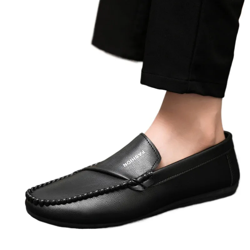 Spring and summer Doudou shoes versatile casual shoes men's lazy shoes breathable one pedal driving men's shoes foreign trade large size 4546