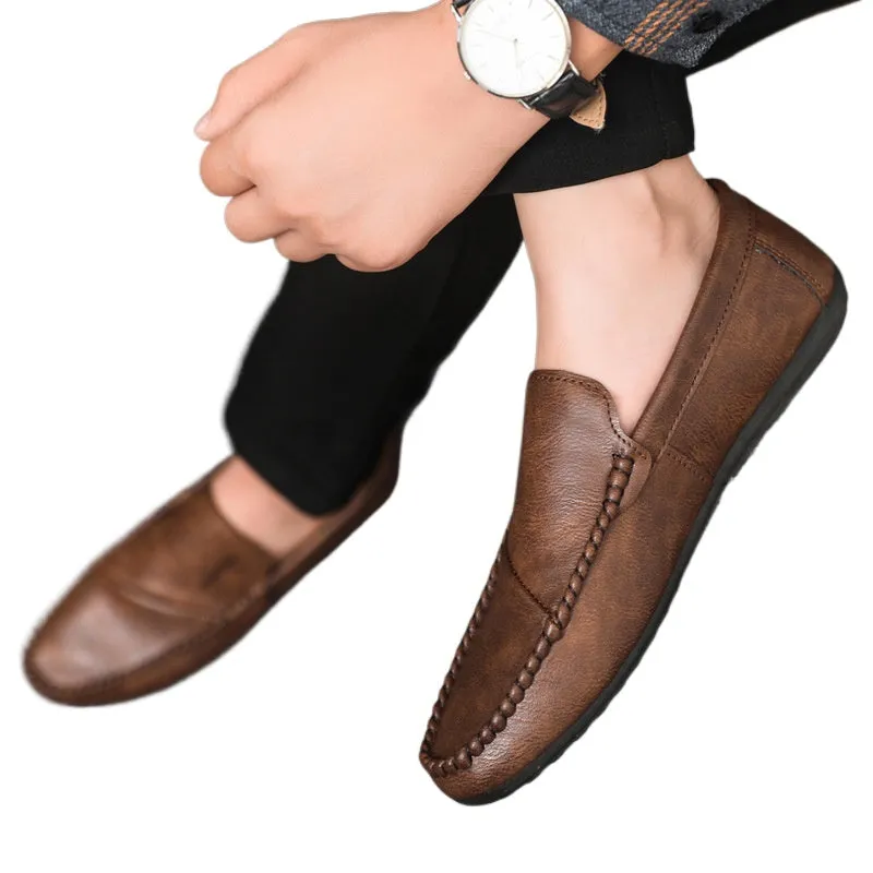 Spring and summer Doudou shoes versatile casual shoes men's lazy shoes breathable one pedal driving men's shoes foreign trade large size 4546