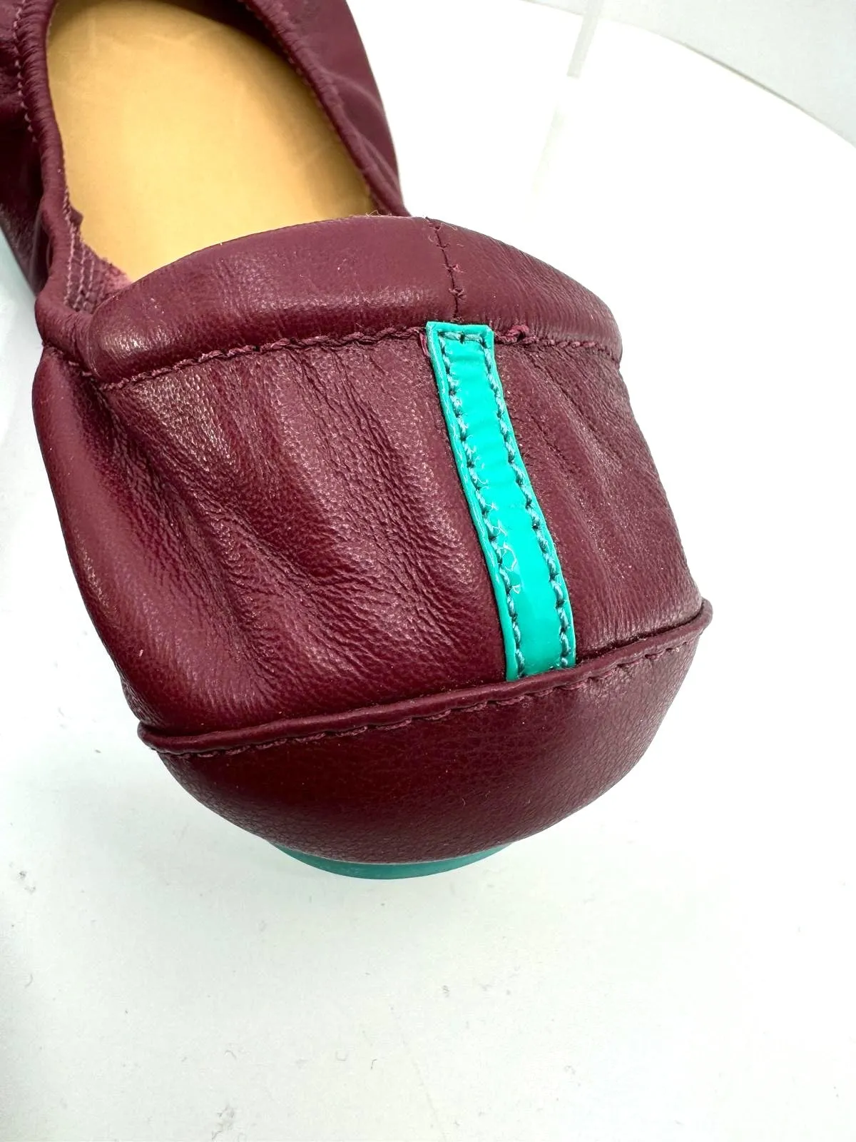 TIEKS GAVRIELLI LEATHER FOLDABLE LEATHER BALLET FLATS