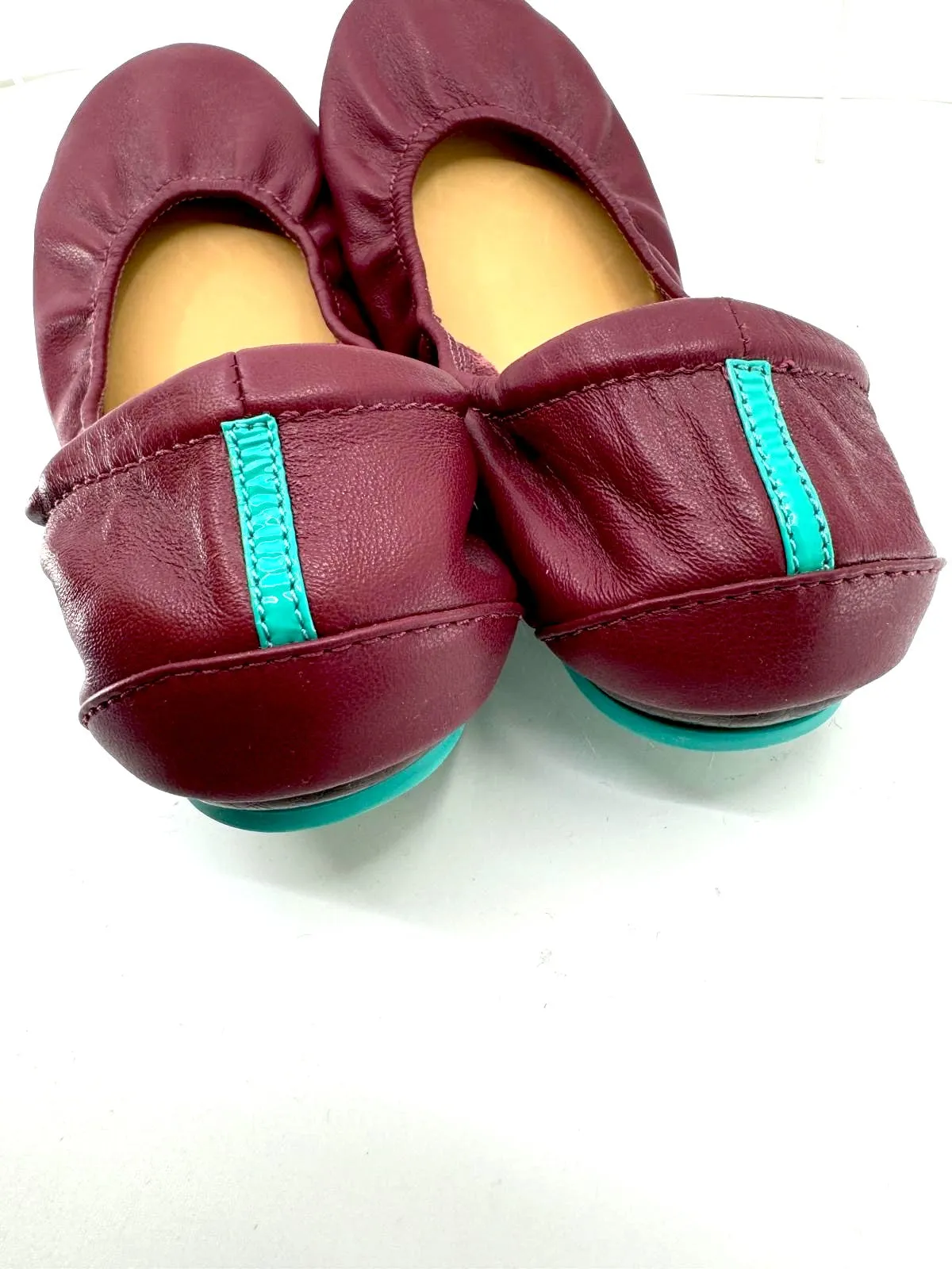 TIEKS GAVRIELLI LEATHER FOLDABLE LEATHER BALLET FLATS