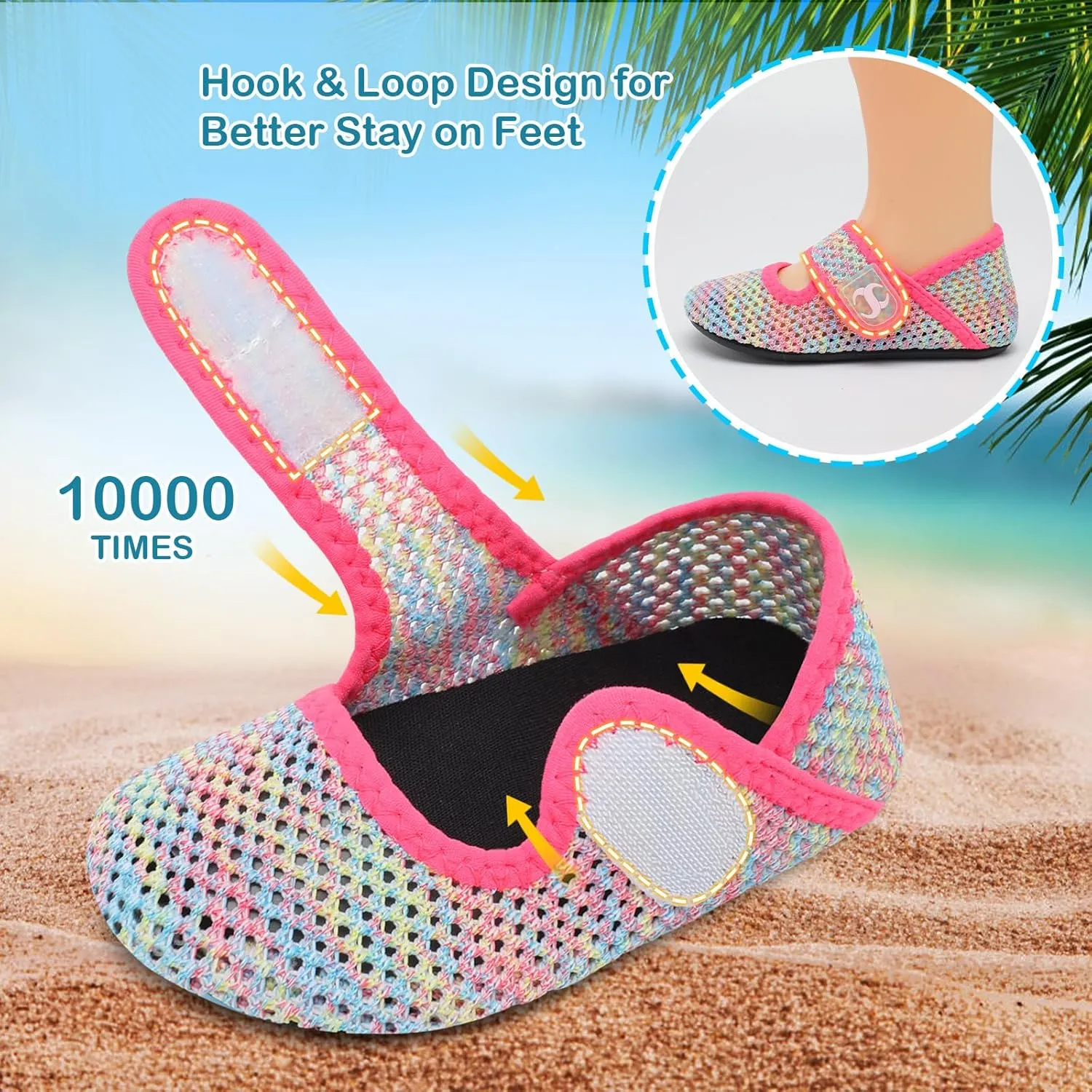 Toddler Water Shoes Baby Boy Girl Beach Swim Shoes Quick Dry Barefoot Socks Shoes Summer Slide Sandals