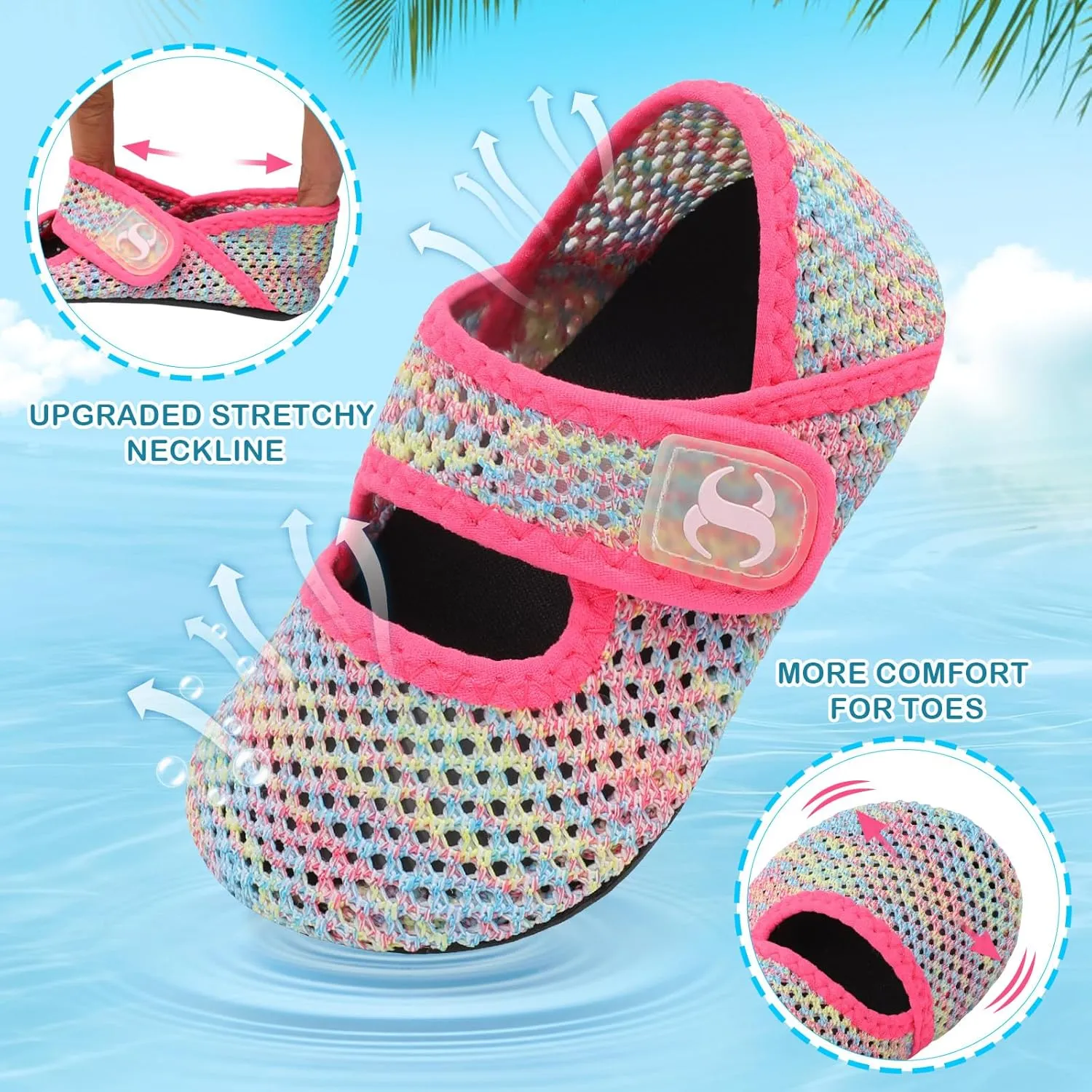 Toddler Water Shoes Baby Boy Girl Beach Swim Shoes Quick Dry Barefoot Socks Shoes Summer Slide Sandals