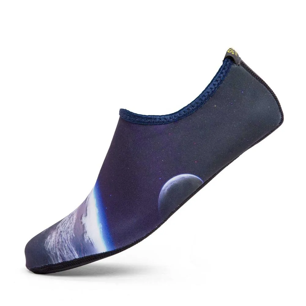 Unisex Swimming Shoes Aqua Beach Socks Big Plus Size Sneaker  Striped Colourful Water Shoes