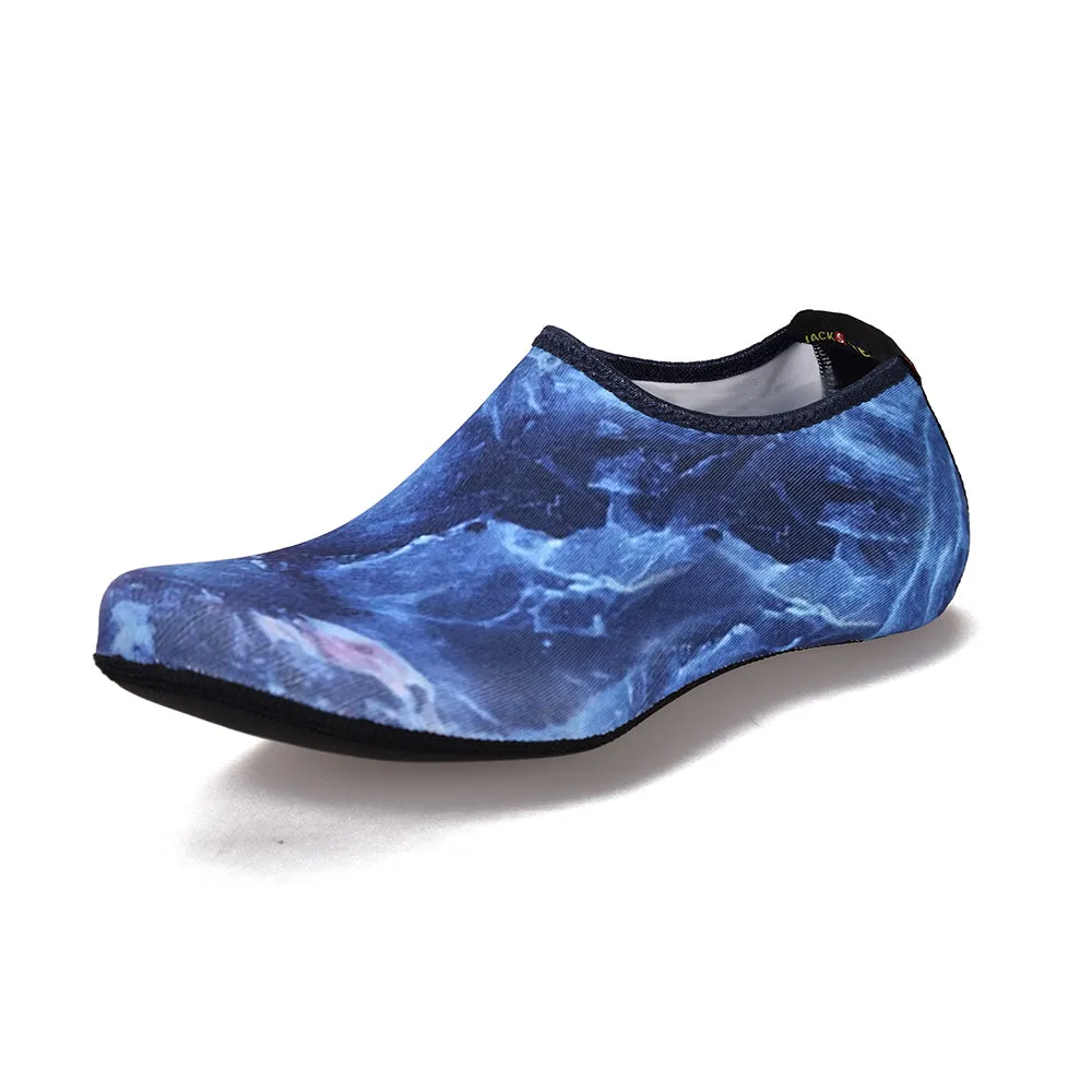 Unisex Swimming Shoes Aqua Beach Socks Big Plus Size Sneaker  Striped Colourful Water Shoes