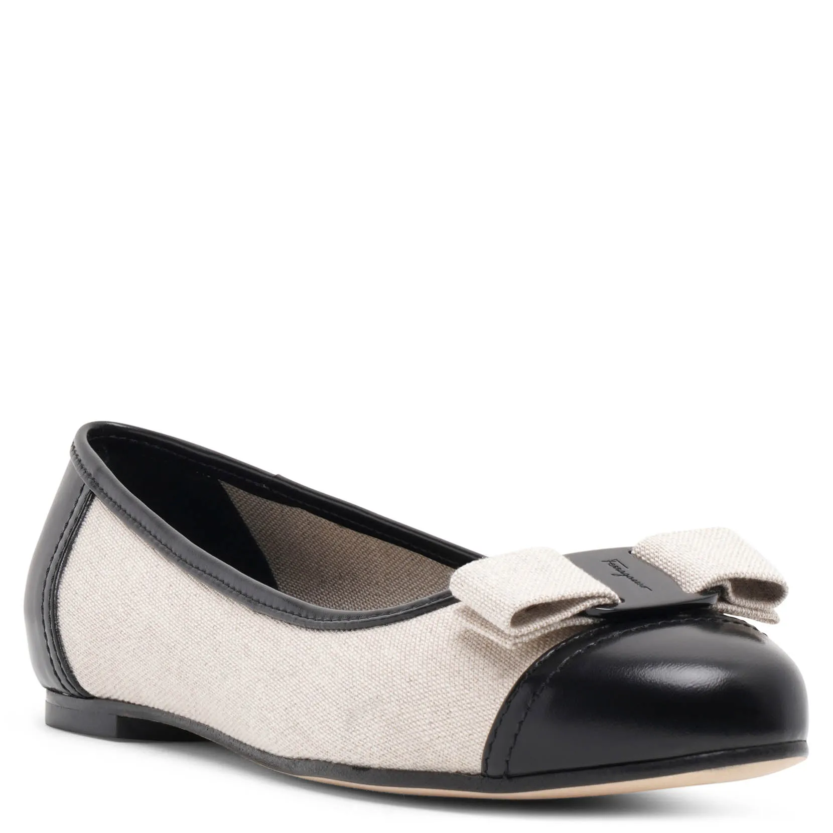 Varina grey canvas ballerinas