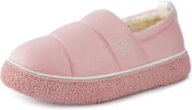 VeraCosy Women's Quilted Closed-back Slippers Technical Fabrics Warm Soft Comfy Non-slip Memory Foam Indoor House Shoes